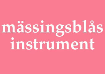 Synonym mässingsblåsinstrument