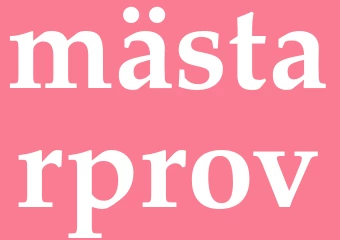Synonym mästarprov