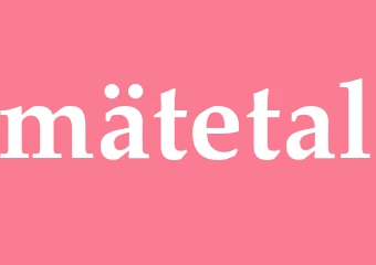 Synonym mätetal