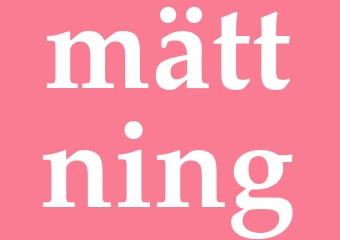 Synonym mättning