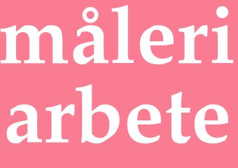 Synonym måleriarbete