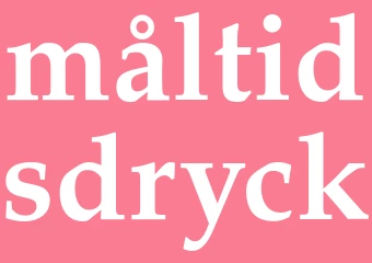 Synonym måltidsdryck