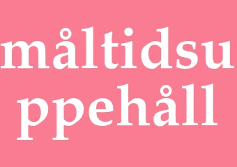 Synonym måltidsuppehåll