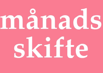Synonym månadsskifte