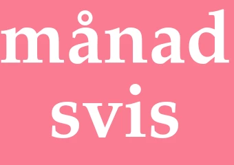 Synonym månadsvis