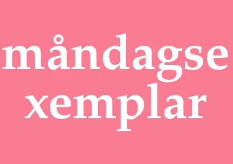 Synonym måndagsexemplar