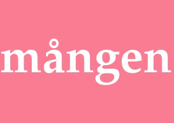 Synonym mången