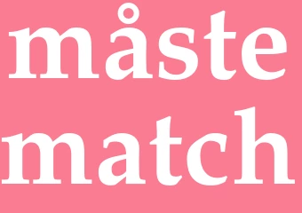 Synonym måstematch