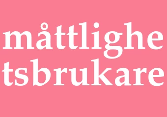 Synonym måttlighetsbrukare