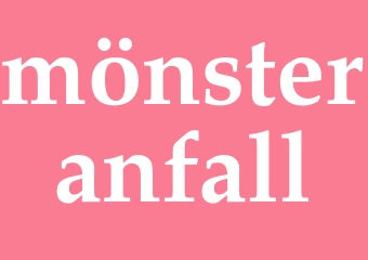 Synonym mönsteranfall