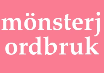 Synonym mönsterjordbruk