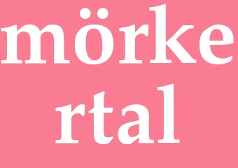 Synonym mörkertal