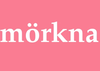Synonym mörkna