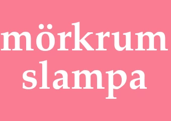 Synonym mörkrumslampa