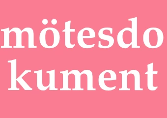 Synonym mötesdokument