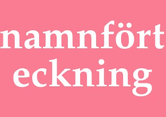 Synonym namnförteckning