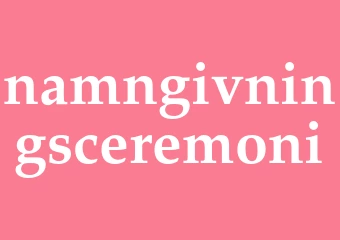 Synonym namngivningsceremoni