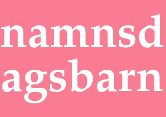 Synonym namnsdagsbarn
