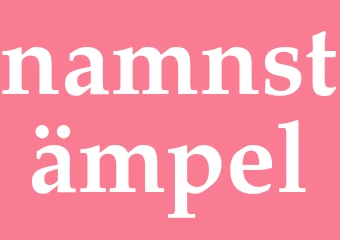 Synonym namnstämpel