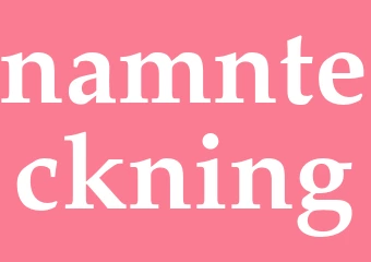 Synonym namnteckning