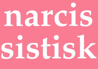 Synonym narcissistisk