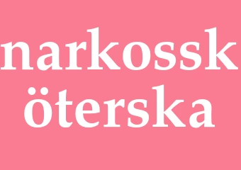Synonym narkossköterska