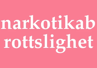 Synonym narkotikabrottslighet