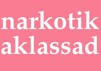 Synonym narkotikaklassad