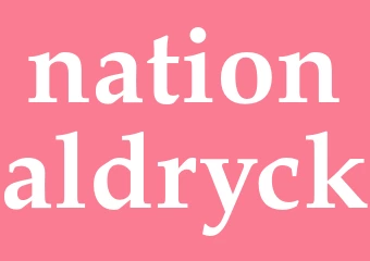 Synonym nationaldryck
