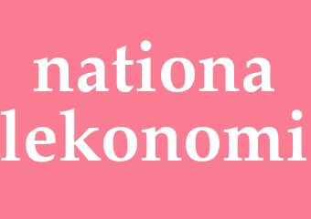 Synonym nationalekonomi