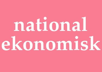 Synonym nationalekonomisk
