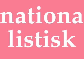 Synonym nationalistisk