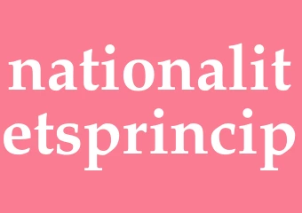 Synonym nationalitetsprincip