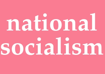 Synonym nationalsocialism