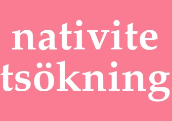 Synonym nativitetsökning