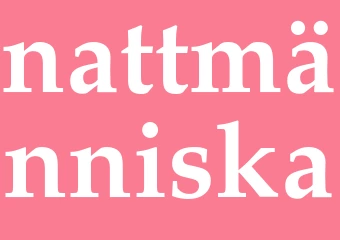 Synonym nattmänniska
