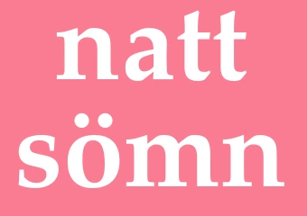 Synonym nattsömn