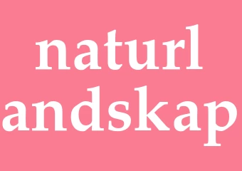 Synonym naturlandskap