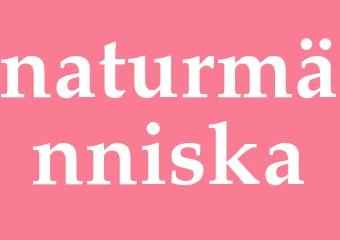 Synonym naturmänniska