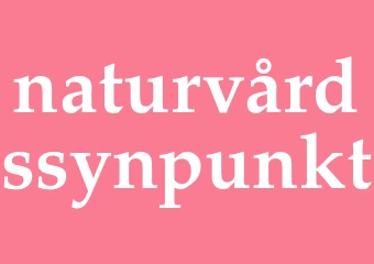 Synonym naturvårdssynpunkt
