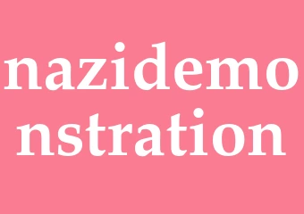 Synonym nazidemonstration