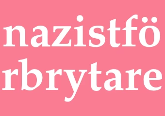 Synonym nazistförbrytare
