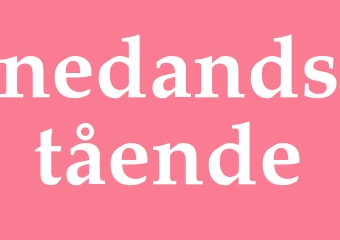 Synonym nedandstående