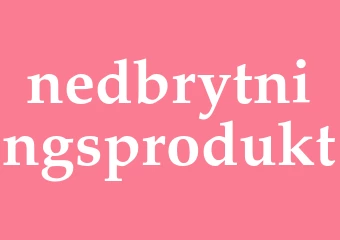 Synonym nedbrytningsprodukt