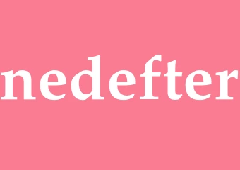 Synonym nedefter