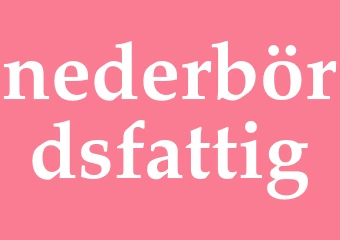 Synonym nederbördsfattig
