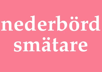 Synonym nederbördsmätare