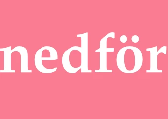 Synonym nedför