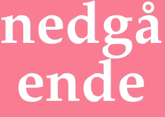 Synonym nedgående