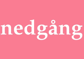 Synonym nedgång